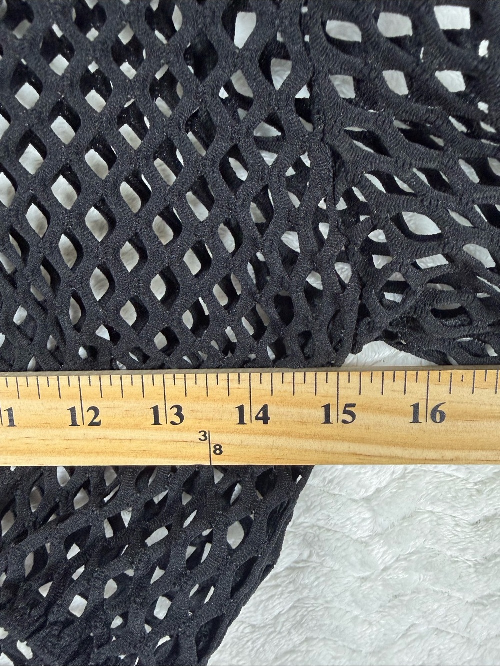 Black Cropped Fishnet Hoodie so fun 🤩 - Picture 7 of 9